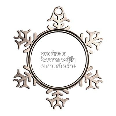 Youre A Worm With A Mustache James Kennedy Team Ariana Vanderpump Rules Lightwe Metallic Star Ornament