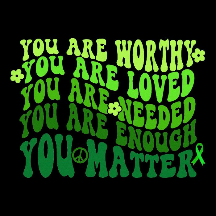 You Are Worthy Loved Needed Enough You Matter Mental Health Apron