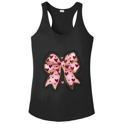 You Are Worthy You Are Enough You Are Loved Ladies PosiCharge Competitor Racerback Tank