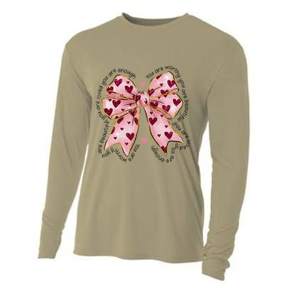 You Are Worthy You Are Enough You Are Loved Cooling Performance Long Sleeve Crew
