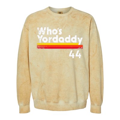 Yordan Alvarez WhoS Yordaddy Houston Baseball Colorblast Crewneck Sweatshirt