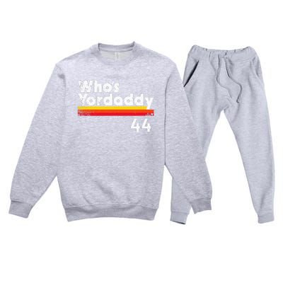 Yordan Alvarez WhoS Yordaddy Houston Baseball Premium Crewneck Sweatsuit Set