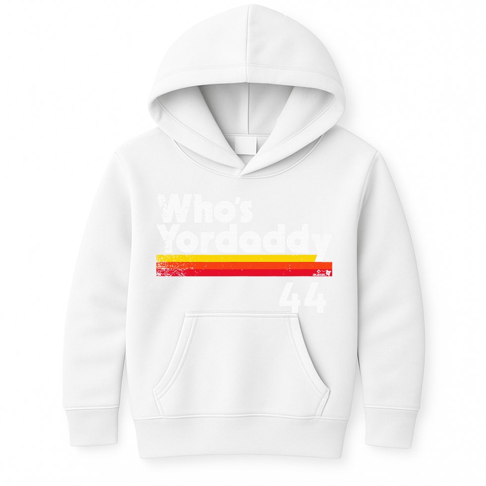 Yordan Alvarez WhoS Yordaddy Houston Baseball Kids Hoodie