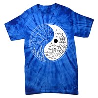 Yin And Yang Camping Camper Hiking Nature Mountains Gift Tie-Dye T-Shirt