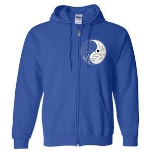 Yin And Yang Camping Camper Hiking Nature Mountains Gift Full Zip Hoodie