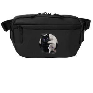 Yin And Yang Black Cat And White Cat Halloween For Crossbody Pack