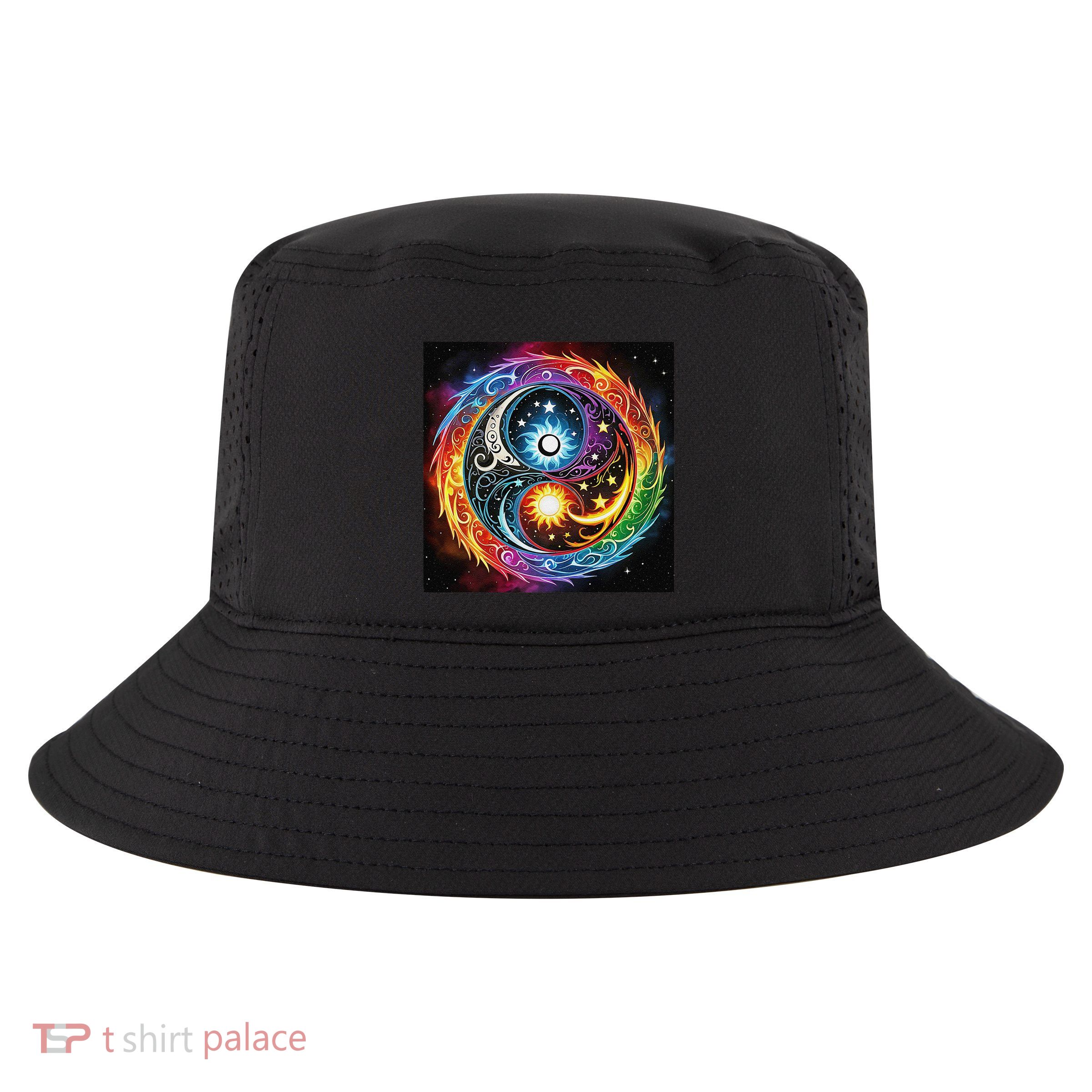 Yin And Yang Effect Cool Comfort Performance Bucket Hat