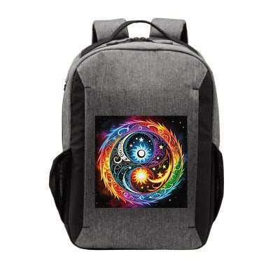 Yin And Yang Effect Vector Backpack