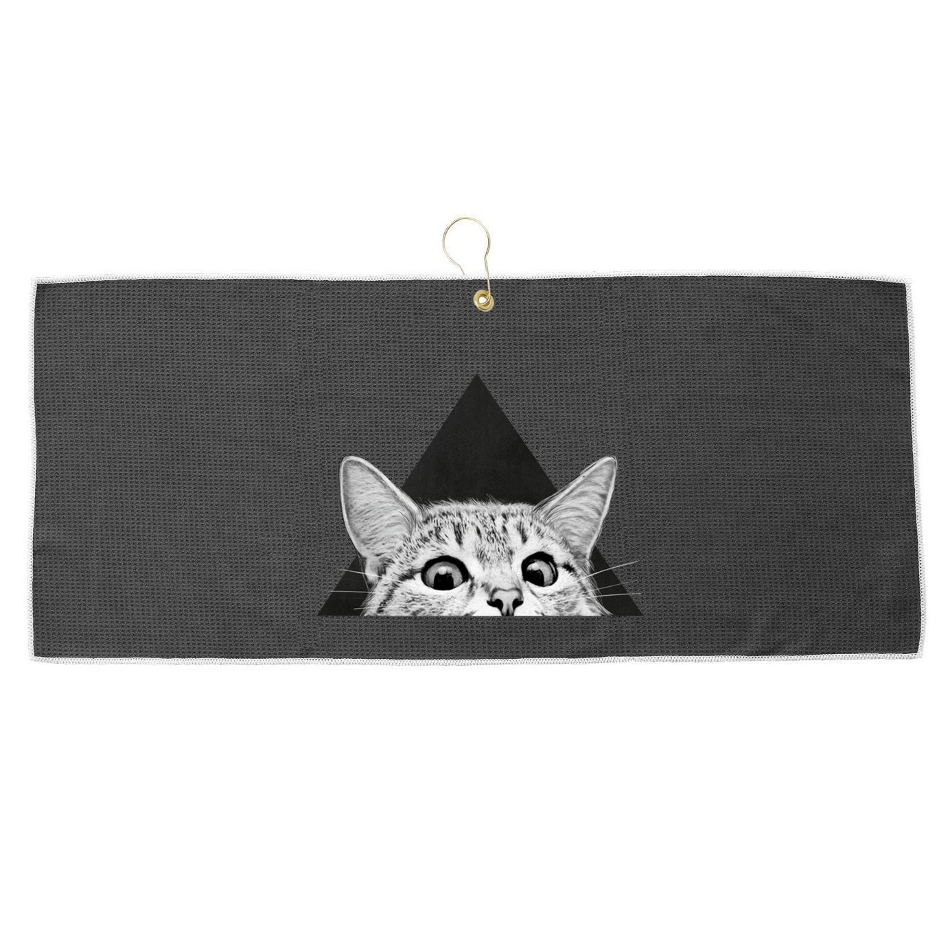 You Asleep Yet Large Microfiber Waffle Golf Towel
