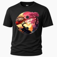 Yin And Yang Japanese Bonsai Trees Seasons Fall Spring Performance Shirt