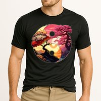 Yin And Yang Japanese Bonsai Trees Seasons Fall Spring Performance Shirt
