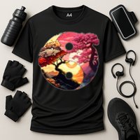 Yin And Yang Japanese Bonsai Trees Seasons Fall Spring Performance Shirt
