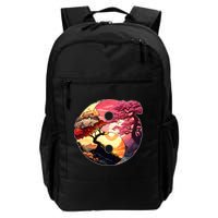Yin And Yang Japanese Bonsai Trees Seasons Fall Spring Backpack