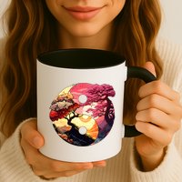 Yin And Yang Japanese Bonsai Trees Seasons Fall Spring Mug