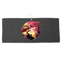 Yin And Yang Japanese Bonsai Trees Seasons Fall Spring Large Microfiber Waffle Golf Towel