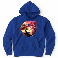 Yin And Yang Japanese Bonsai Trees Seasons Fall Spring Hoodie