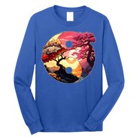 Yin And Yang Japanese Bonsai Trees Seasons Fall Spring Long Sleeve Shirt