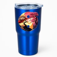Yin And Yang Japanese Bonsai Trees Seasons Fall Spring Tumbler