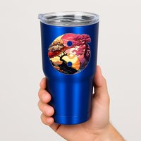Yin And Yang Japanese Bonsai Trees Seasons Fall Spring Tumbler