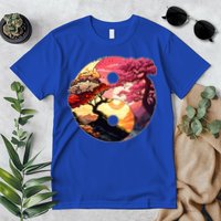 Yin And Yang Japanese Bonsai Trees Seasons Fall Spring Premium T-Shirt