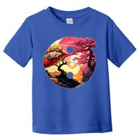 Yin And Yang Japanese Bonsai Trees Seasons Fall Spring Toddler T-Shirt