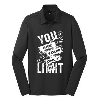 You Are Your Only Limit Silk Touch Performance Long Sleeve Polo