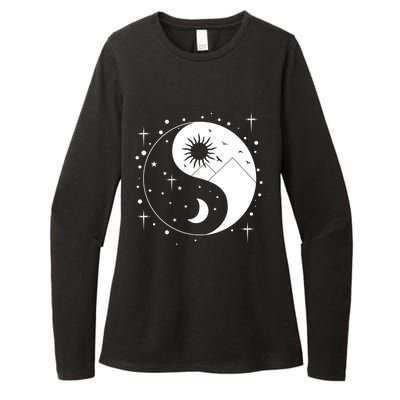 Yin And Yang Cool Gift Womens CVC Long Sleeve Shirt