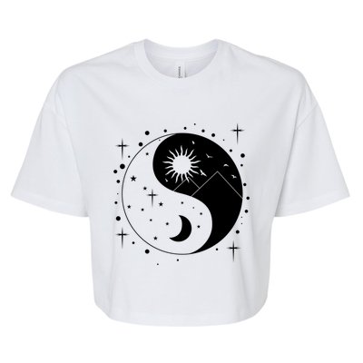 Yin And Yang Cool Gift Bella+Canvas Jersey Crop Tee