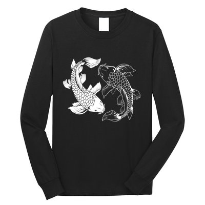 Yin And Yang Japanese Koi Fish Long Sleeve Shirt