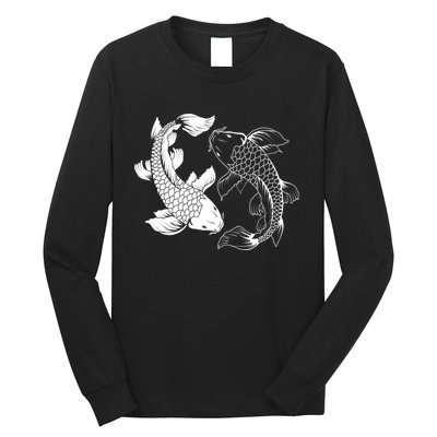 Yin And Yang Japanese Koi Fish Long Sleeve Shirt