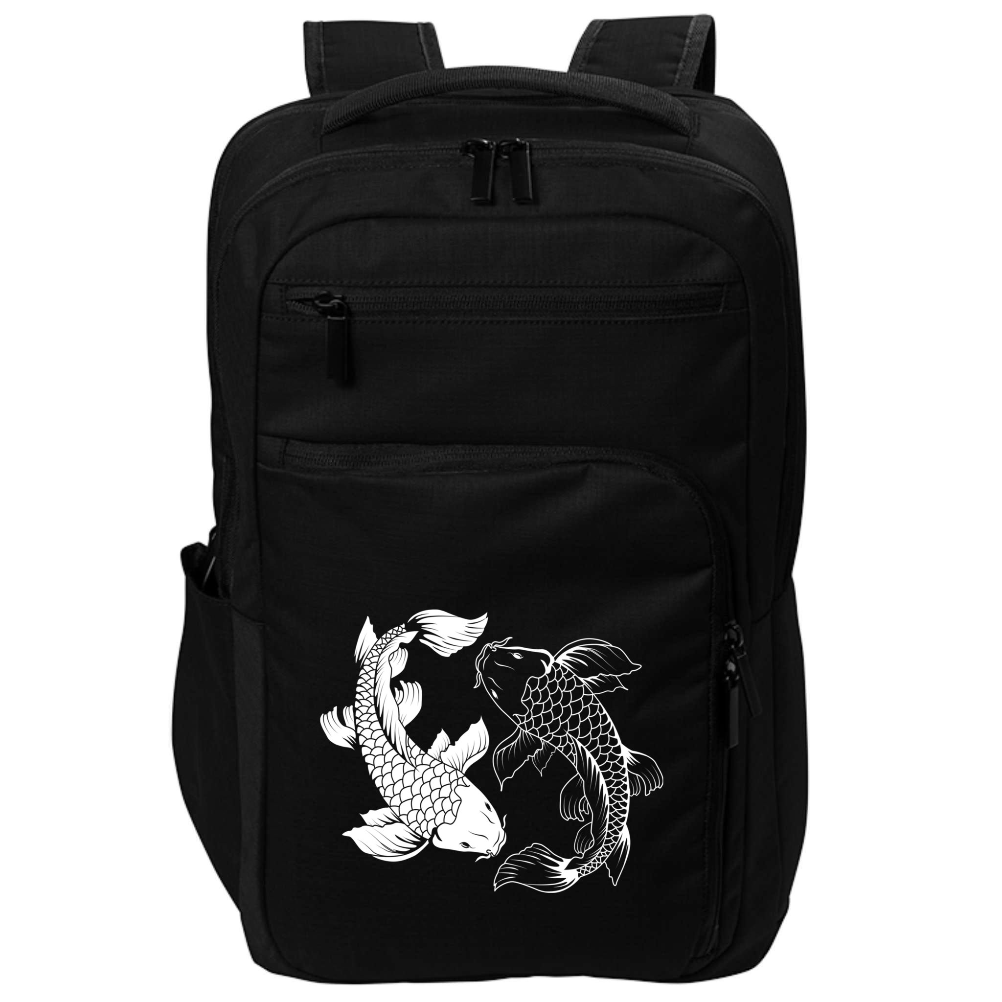 Yin And Yang Japanese Koi Fish Impact Tech Backpack