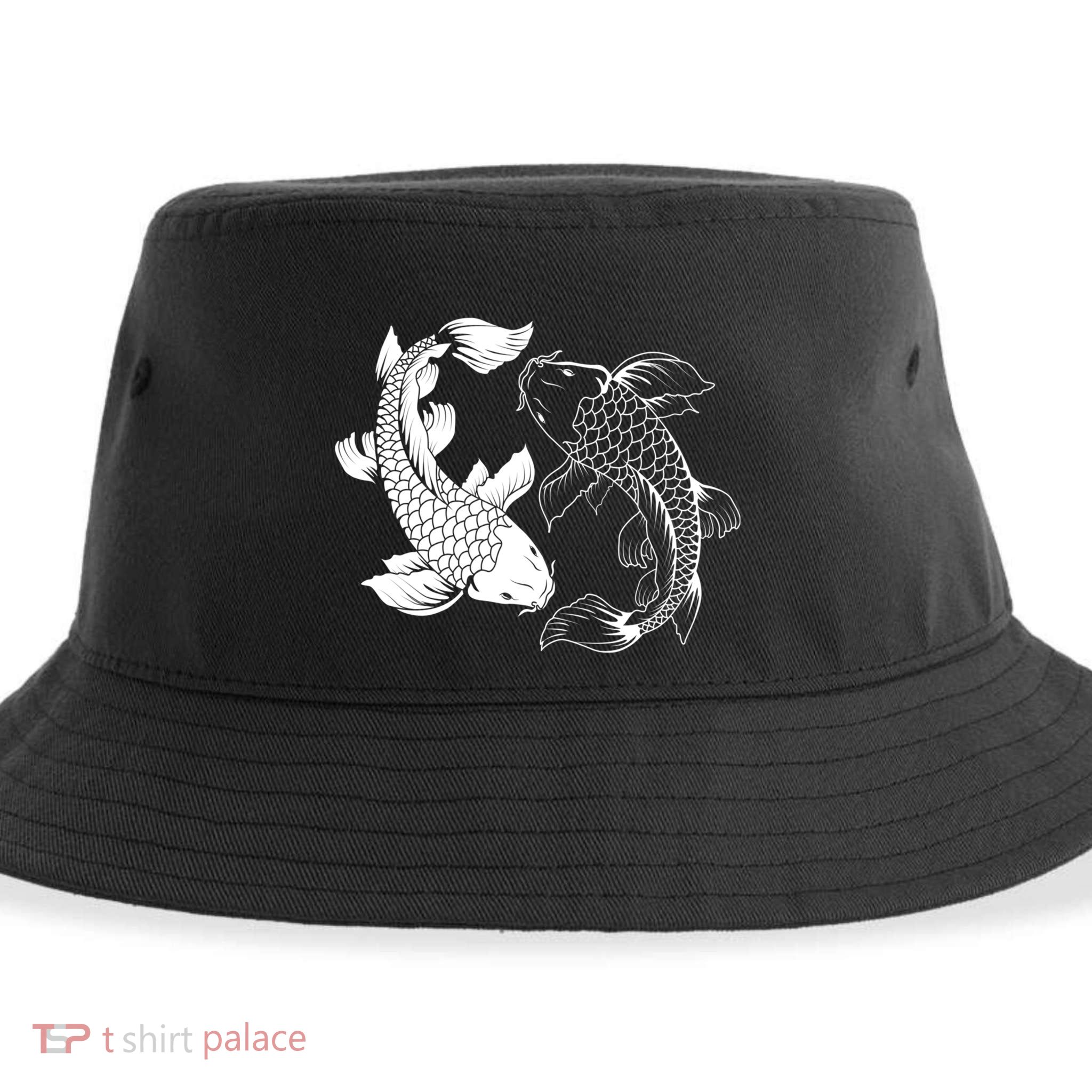 Yin And Yang Japanese Koi Fish Sustainable Bucket Hat
