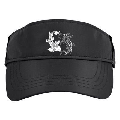 Yin And Yang Japanese Koi Fish Adult Drive Performance Visor