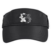 Yin And Yang Japanese Koi Fish Adult Drive Performance Visor