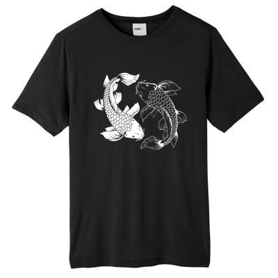 Yin And Yang Japanese Koi Fish Tall Fusion ChromaSoft Performance T-Shirt