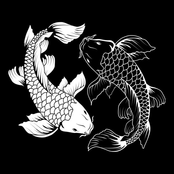 Yin And Yang Japanese Koi Fish Bucket Hat