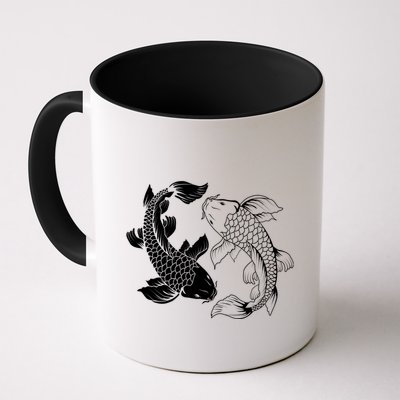 Yin And Yang Japanese Koi Fish Mug