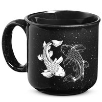 Yin And Yang Japanese Koi Fish 15oz Campfire Ceramic Mug