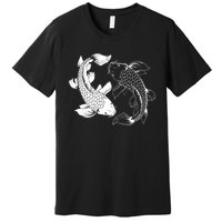 Yin And Yang Japanese Koi Fish Premium T-Shirt