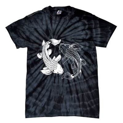 Yin And Yang Japanese Koi Fish Tie-Dye T-Shirt