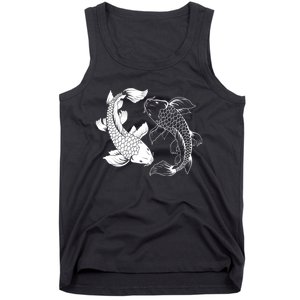 Yin And Yang Japanese Koi Fish Tank Top