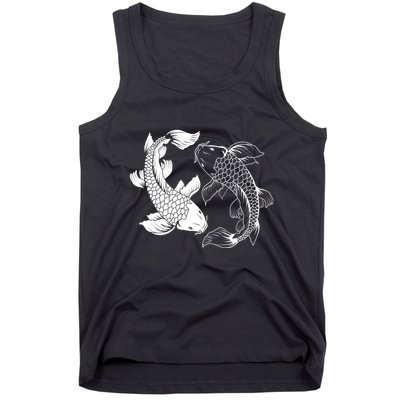 Yin And Yang Japanese Koi Fish Tank Top