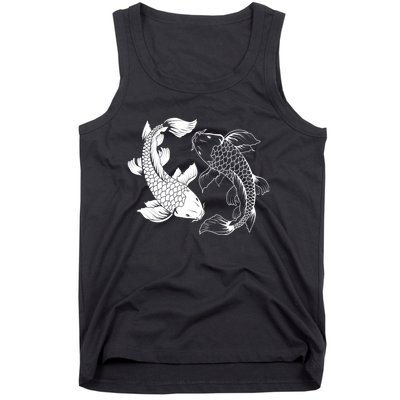 Yin And Yang Japanese Koi Fish Tank Top