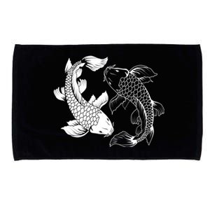 Yin And Yang Japanese Koi Fish Microfiber Hand Towel