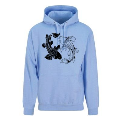 Yin And Yang Japanese Koi Fish Unisex Surf Hoodie