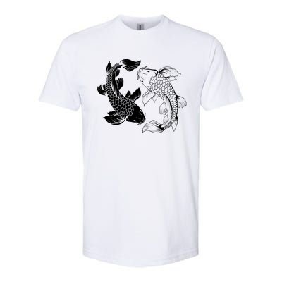 Yin And Yang Japanese Koi Fish Softstyle® CVC T-Shirt