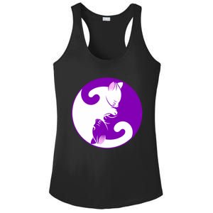 Yin And Yang Cats Cute Meditation Cat Yoga Great Gift Ladies PosiCharge Competitor Racerback Tank