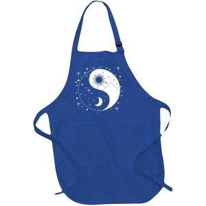 Yin And Yang Funny Gift Full-Length Apron With Pockets