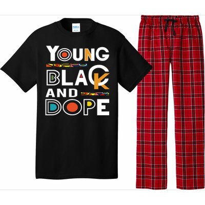 Young Black And Dope Black History Month African Pride Gift Pajama Set