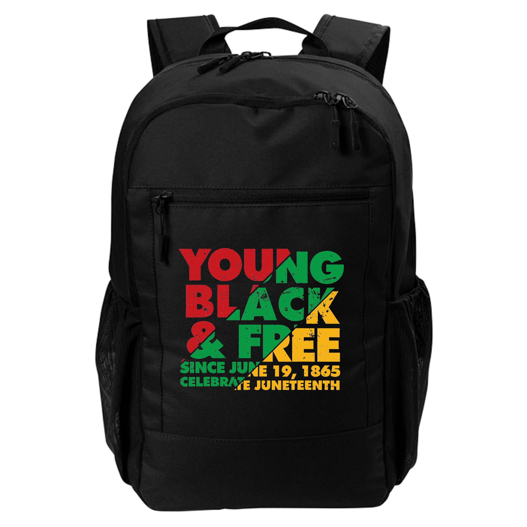 Young Black and Free novelty Juneteenth Backpack